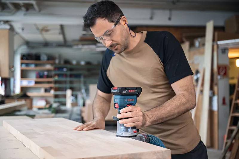 Bosch Professional - Affleureuse 18 V GKF 18V-8 Professional (sans batterie ni chargeur) + coffret L-BOXX - BOSCH - 06016C2001 - Imagen 6