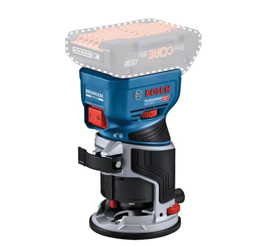 Bosch Professional - Affleureuse 18 V GKF 18V-8 Professional (sans batterie ni chargeur) + coffret L-BOXX - BOSCH - 06016C2001 - Imagen 2