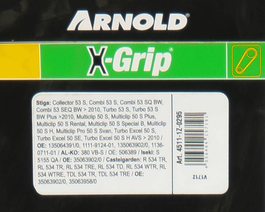 Arnold - Courroie trapézoïdale X-Grip V de type Z 29,5 Arnold - Imagen 3