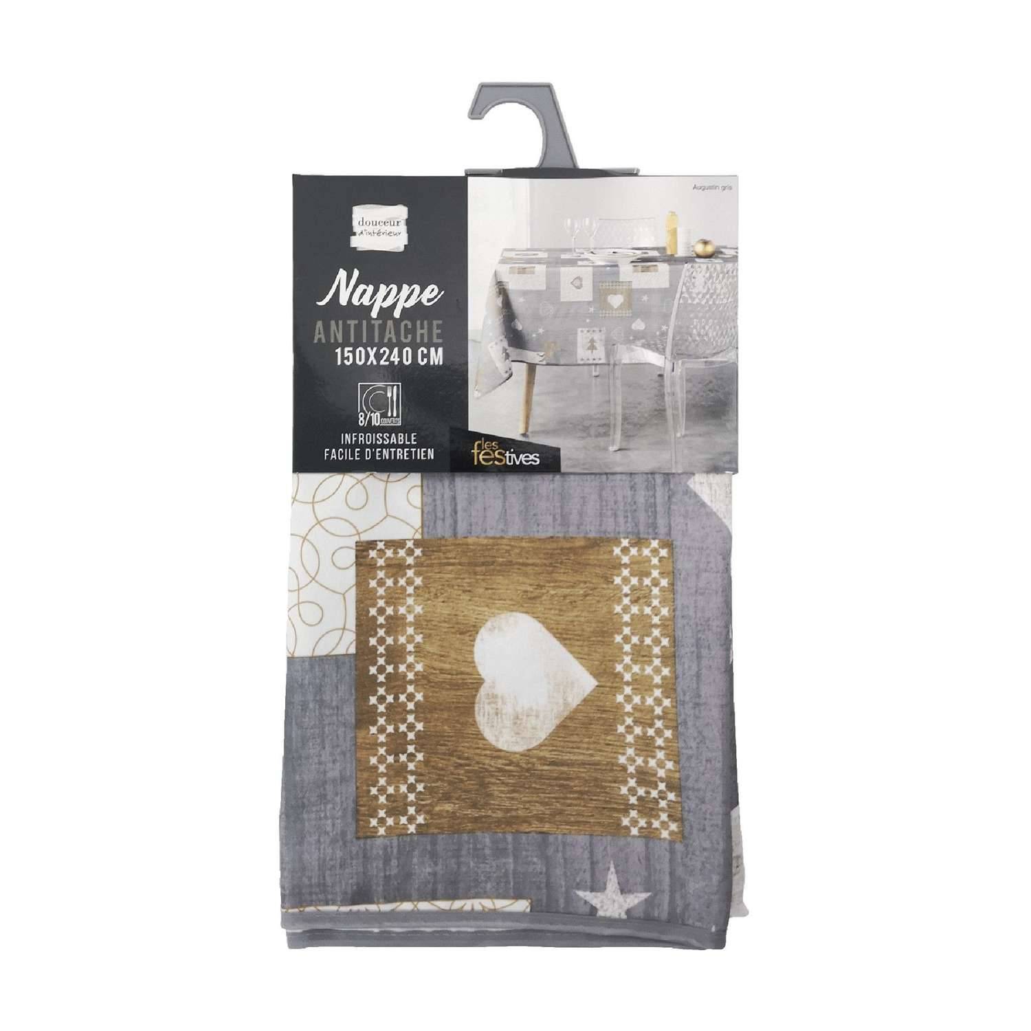 Sans Marque - Nappe rectangulaire antitache et infroissable - Douceur d'intérieur - Image 4
