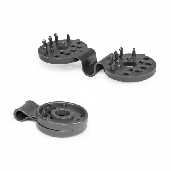 Gt Garden - Lot de 50 clips de fixation gris pour brise vue - GT GARDEN - Imagen 2