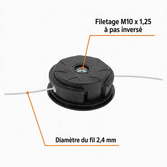 Gt Garden - Lot de 3 têtes fil professionnelles pour débroussailleuse et multifonction 4 en 1 - GT GARDEN - Image 2