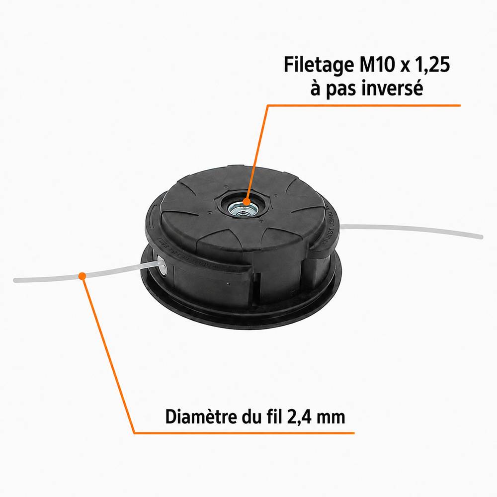 Gt Garden - Lot de 3 têtes fil professionnelles pour débroussailleuse et multifonction 4 en 1 - GT GARDEN - Image 2