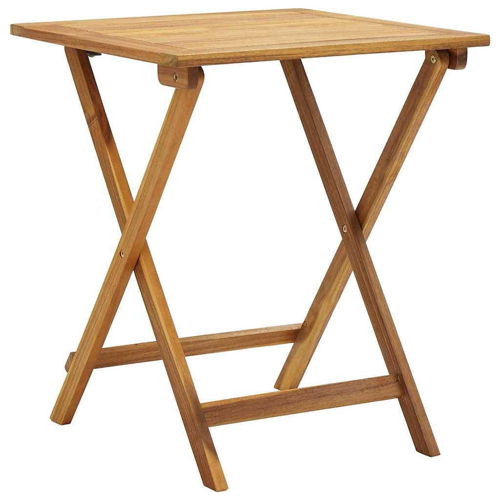 Vidaxl - Ensemble de bistro pliable 3 pcs et coussins bois acacia solide vidaXL 310275 - Imagen 4