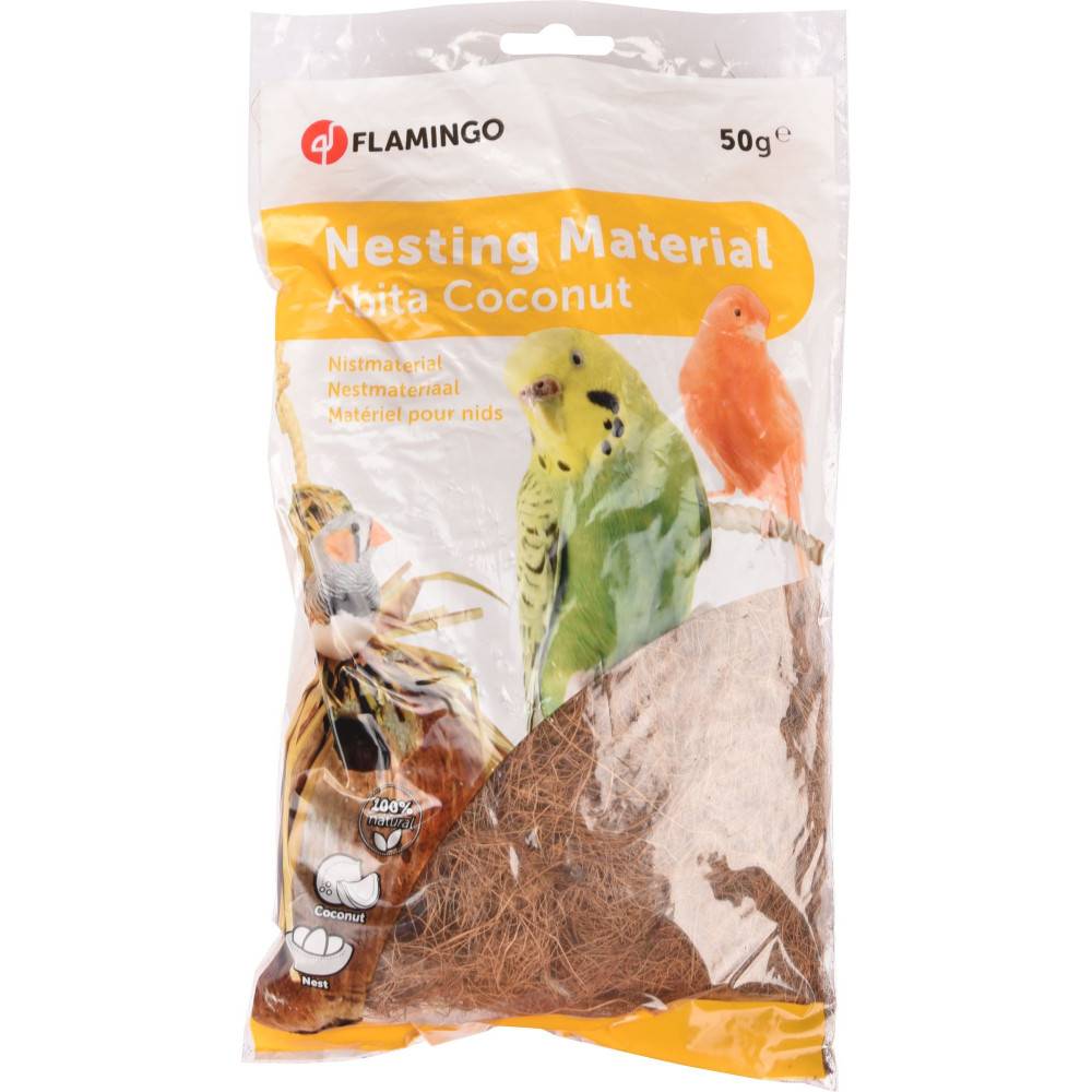 Fibre de coco 50 g, Matière pour nid, pour oiseaux - Image 1