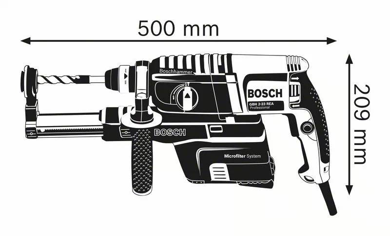 Bosch - Perforateur SDS Plus GBH 3-28 DFR Pro BOSCH - 061124A004 - Image 3