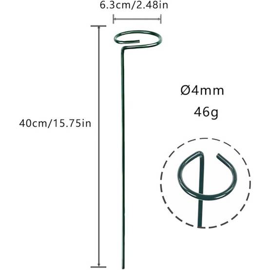 Lot De 10 Tuteurs En Métal Pour Plantes - Image 2