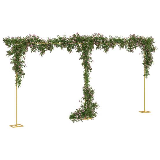 Arche de Mariage Géante Acier Doré XXL Structure Événementielle Large 634x300cm - ComfortXL Outdoor Living - Image 3