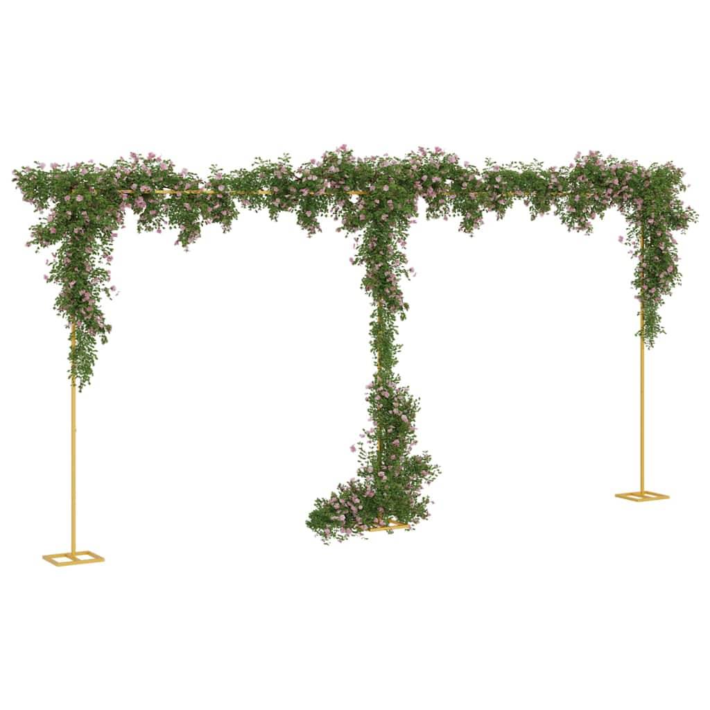 Arche de Mariage Géante Acier Doré XXL Structure Événementielle Large 634x300cm - ComfortXL Outdoor Living - Image 3