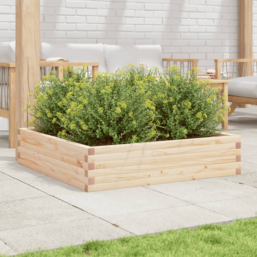 Maison Chic - Jardinière, Bac à fleurs, Pot de fleurs 100x100x23 cm bois de pin massif - Imagen 3