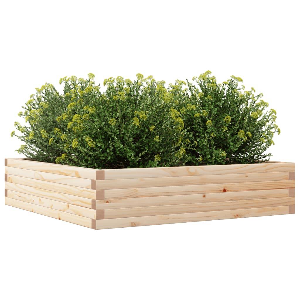 Maison Chic - Jardinière, Bac à fleurs, Pot de fleurs 100x100x23 cm bois de pin massif - Imagen 4