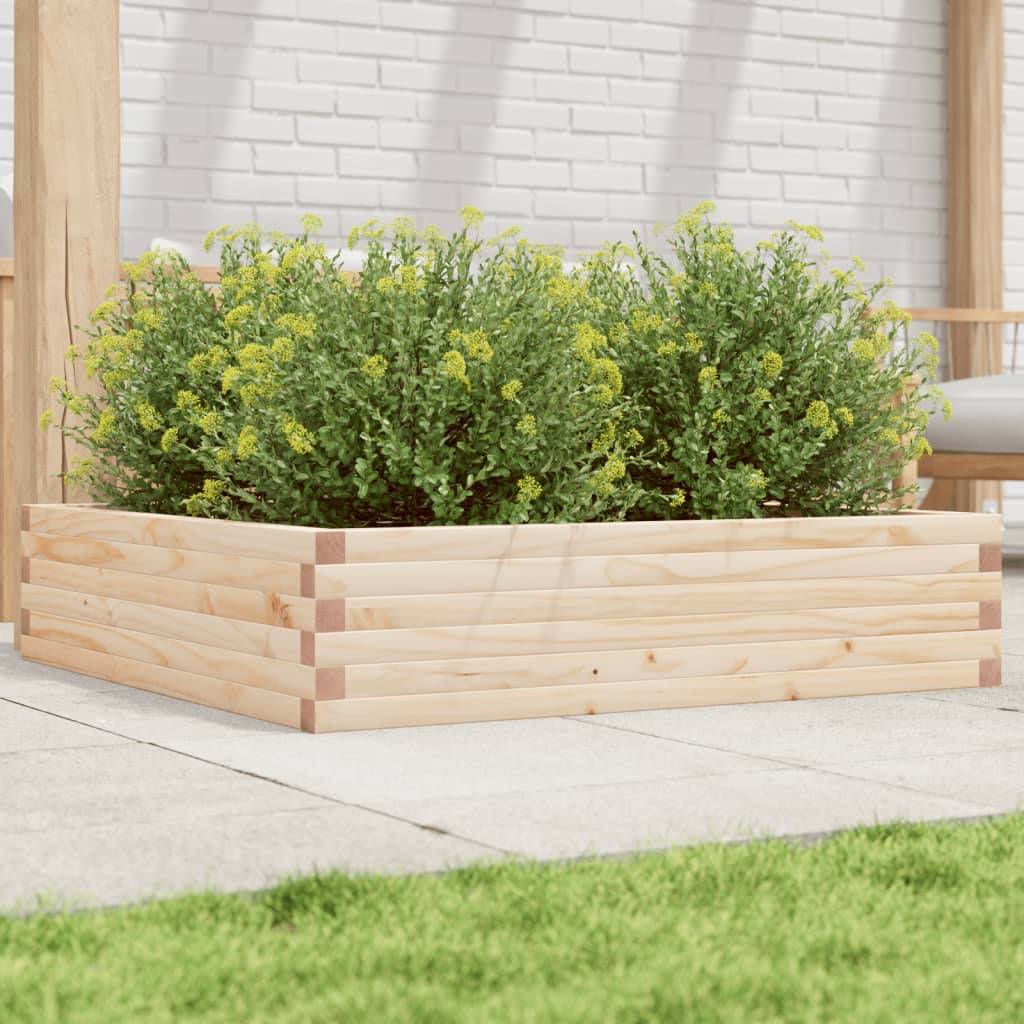 Maison Chic - Jardinière, Bac à fleurs, Pot de fleurs 100x100x23 cm bois de pin massif - Imagen 2