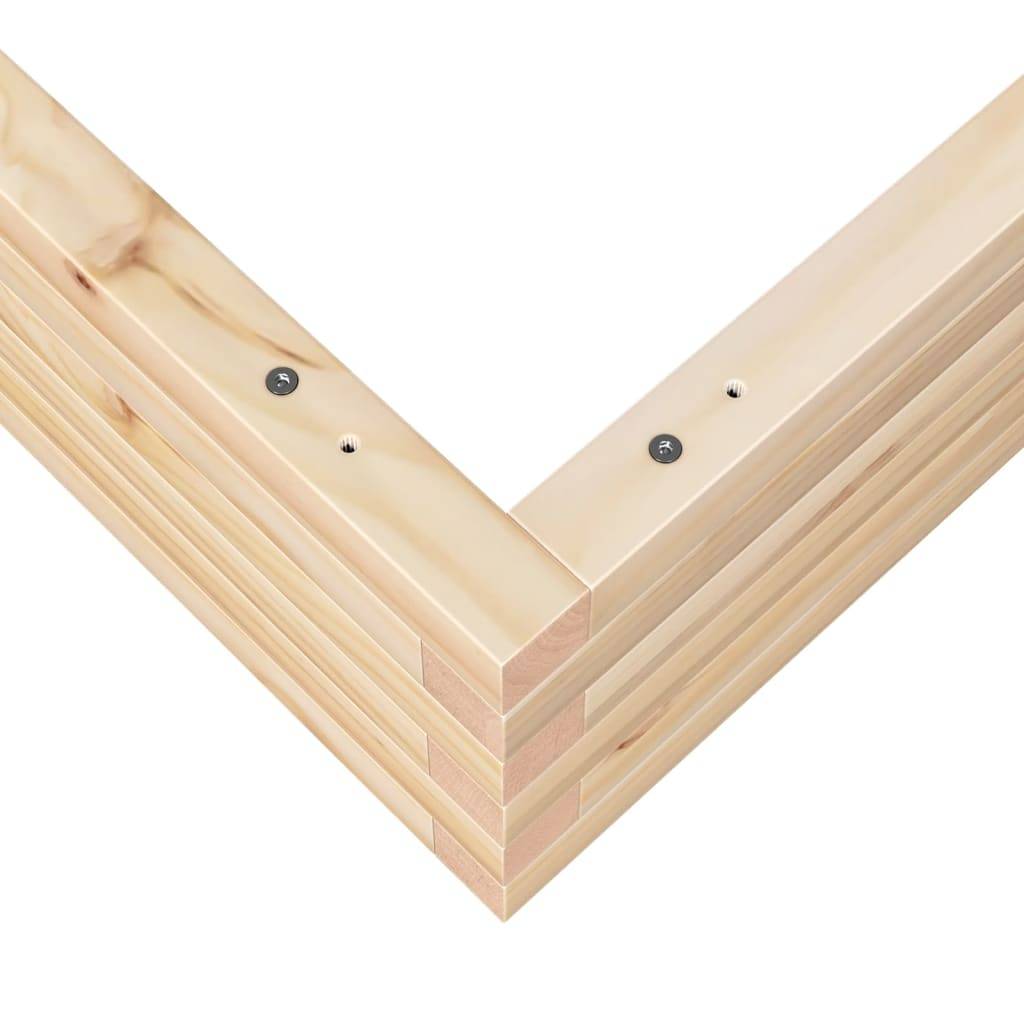 Maison Chic - Jardinière, Bac à fleurs, Pot de fleurs 100x100x23 cm bois de pin massif - Imagen 8