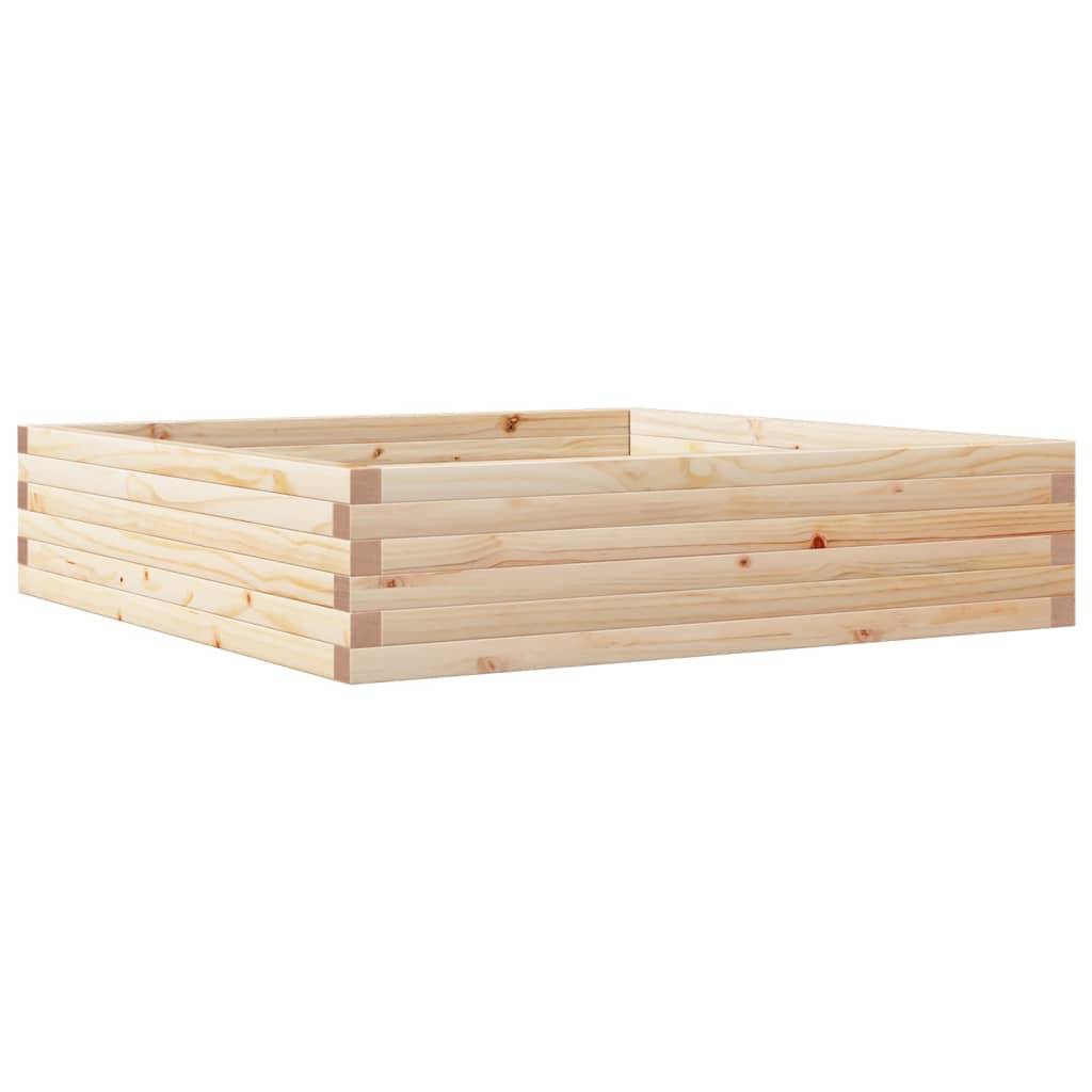Maison Chic - Jardinière, Bac à fleurs, Pot de fleurs 100x100x23 cm bois de pin massif - Imagen 1