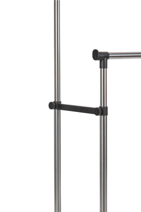 Tringle à vêtements aluminium robuste réglable avec tablette - PRACTO HOME - Image 5