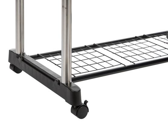 Tringle à vêtements aluminium robuste réglable avec tablette - PRACTO HOME - Image 6