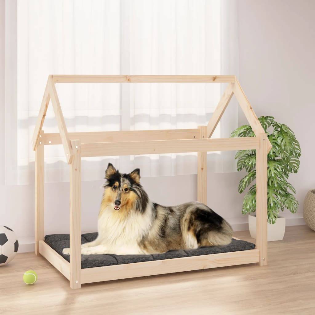 Vidaxl - Lit pour chien 101x70x90 cm Bois de pin solide vidaXL 822212 - Imagen 1