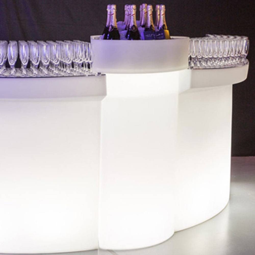 Comptoir arrondi lumineux calypso - Imagen 5