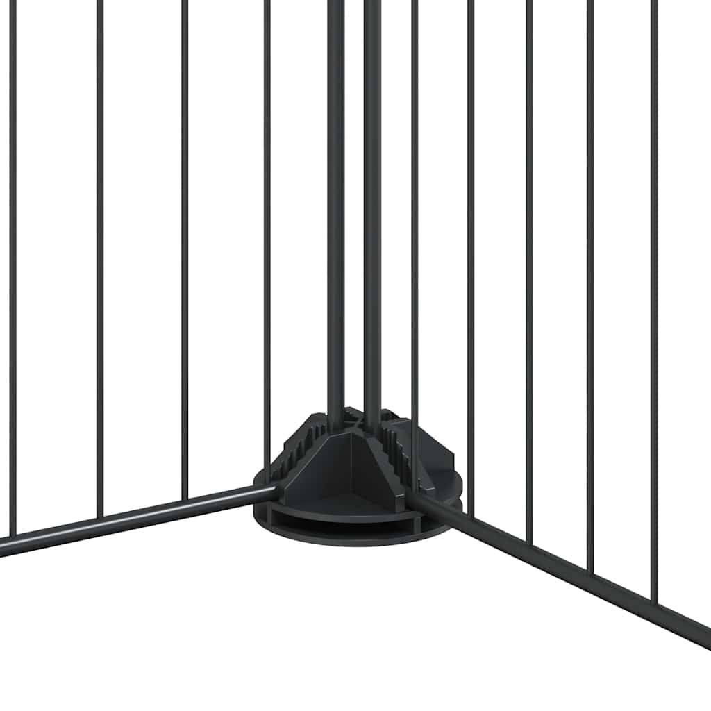 Vidaxl - Cage animaux de compagnie à 8 panneaux et porte Noir 70x35x35 cm vidaXL 3114053 - Imagen 4