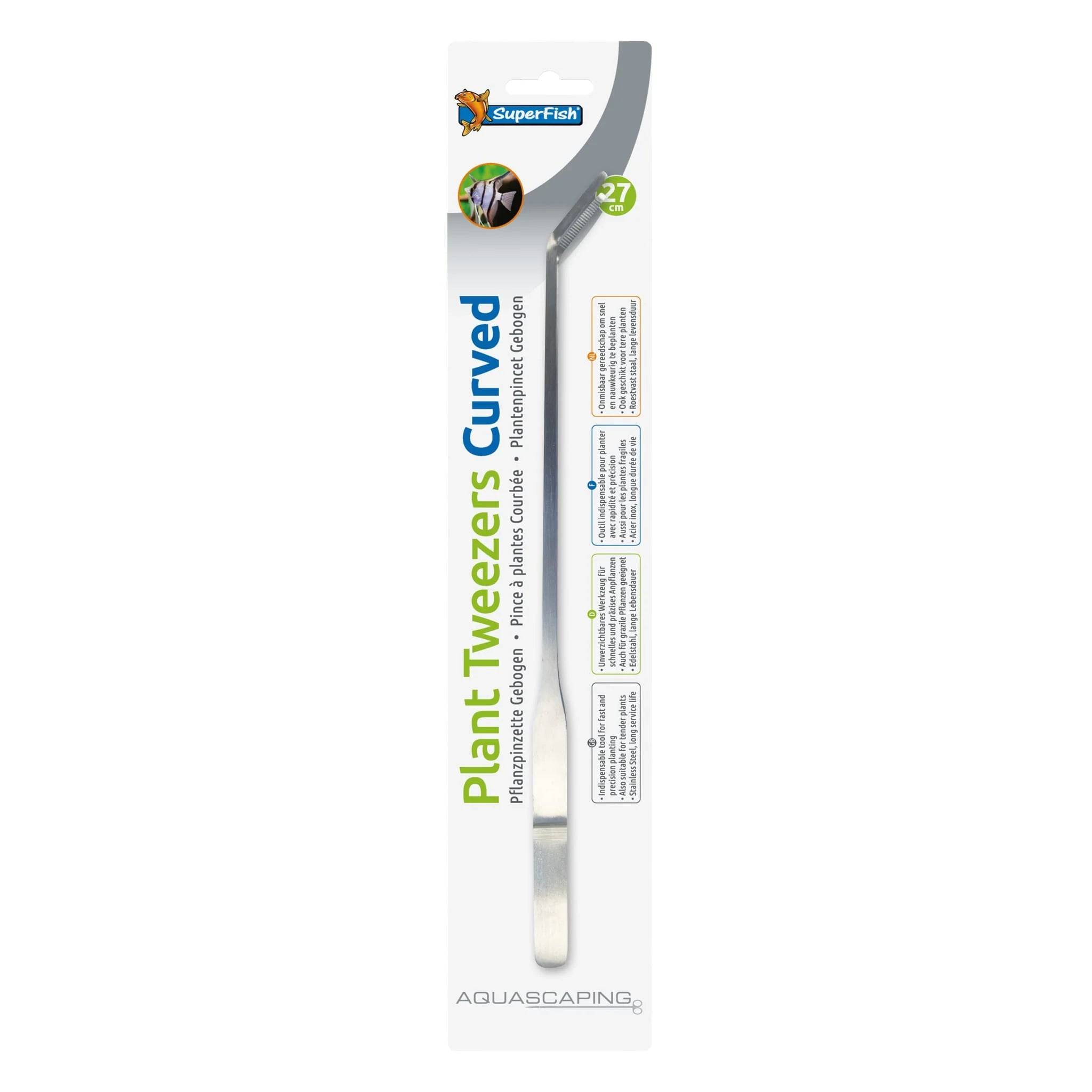 Superfish - Pince à plantes courbée Acier inoxydable 27 cm - SUPERFISH
