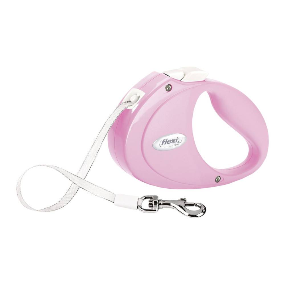 Flexi - Laisse Flexi PUPPY XS 2 mètres rose sangle pour chien max 12 kg - Imagen 2