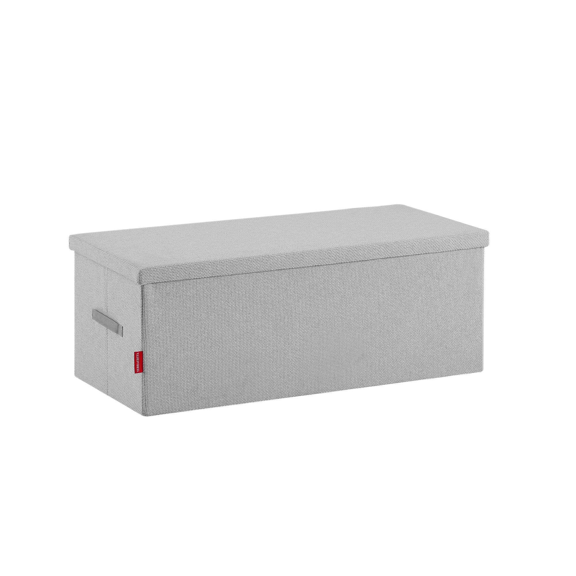 Table coffre Terracotta - Ouverture sur le dessus - Intérieur et extérieur - Couleur Gris foncé - Imagen 9