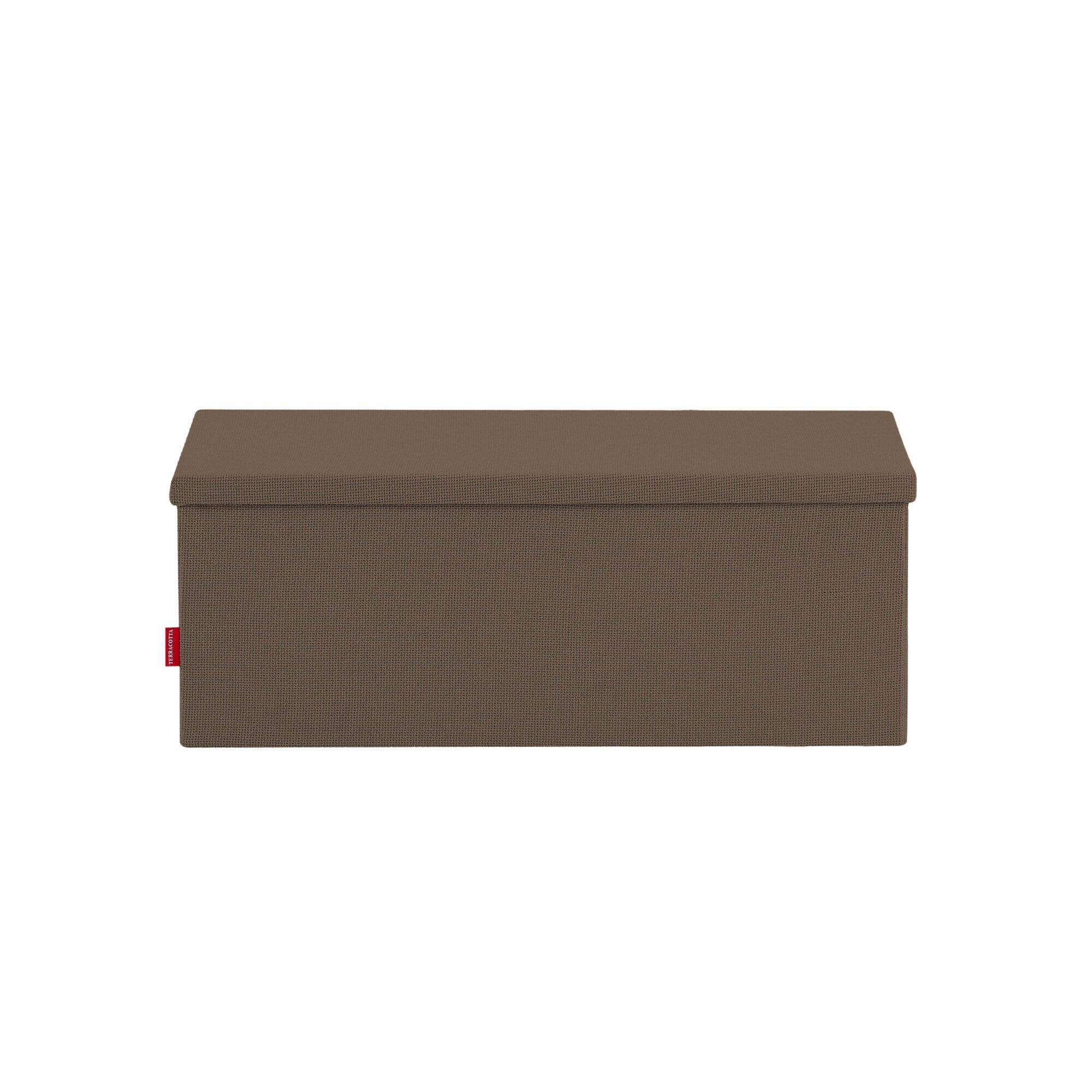 Table coffre Terracotta - Ouverture sur le dessus - Intérieur et extérieur - Couleur Gris foncé - Image 7
