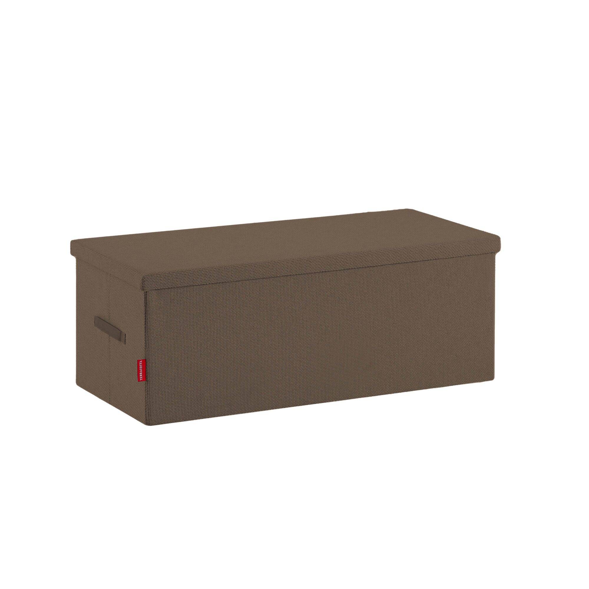 Table coffre Terracotta - Ouverture sur le dessus - Intérieur et extérieur - Couleur Gris foncé - Imagen 8