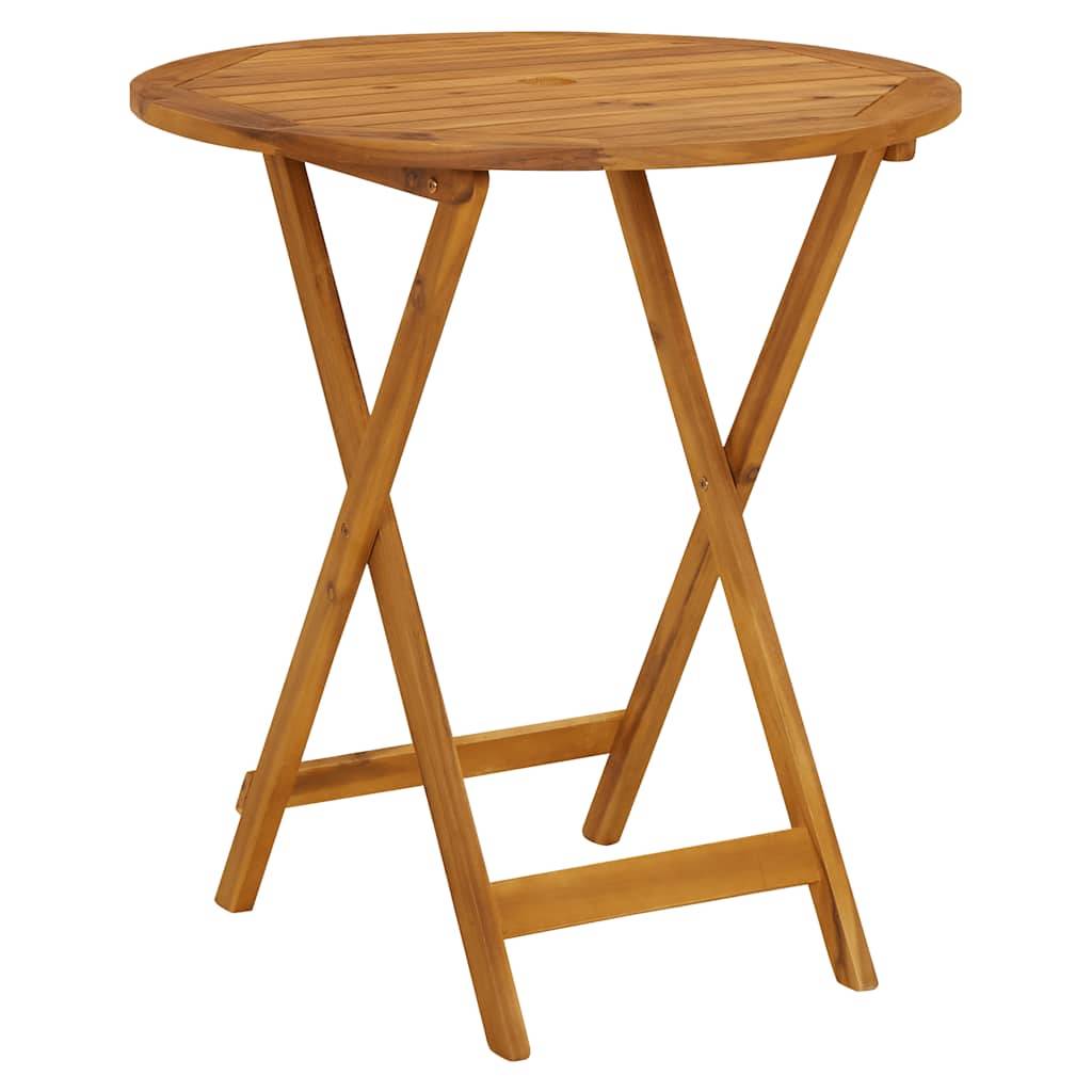 PANGIVO - Table pliable de jardin Bois d'acacia solide 70 x 75 cm - PANGIVO - Image 2