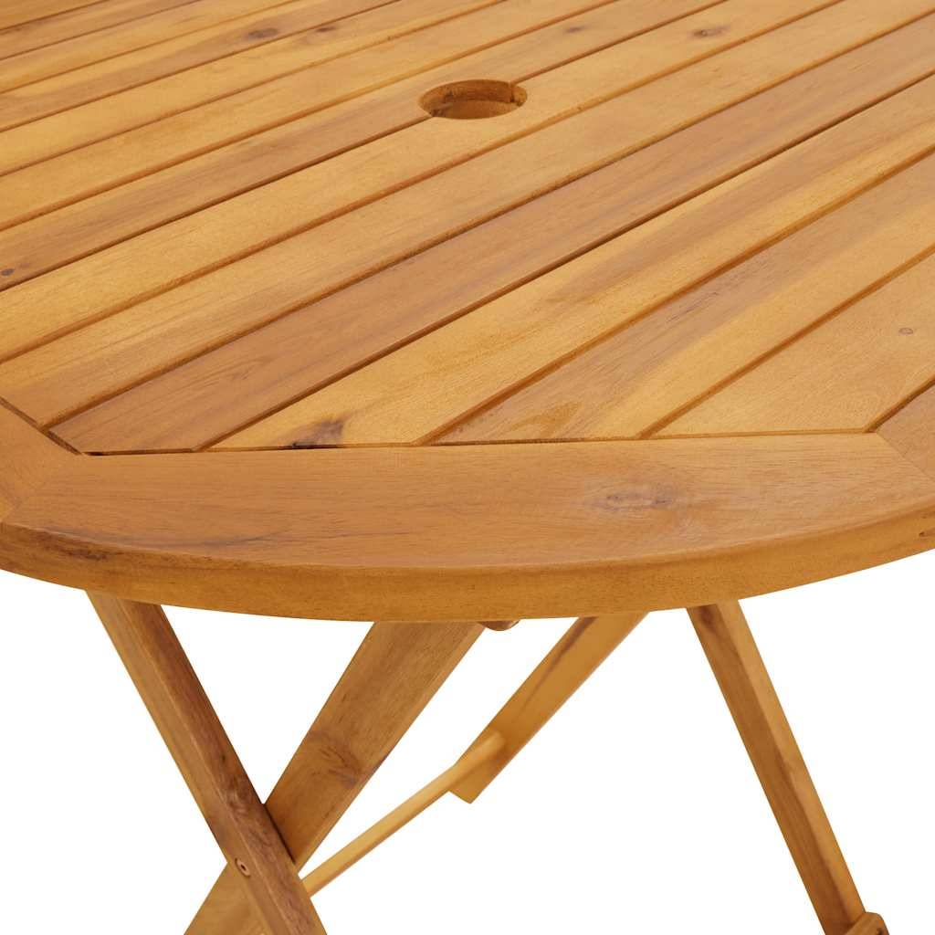 PANGIVO - Table pliable de jardin Bois d'acacia solide 70 x 75 cm - PANGIVO - Image 8