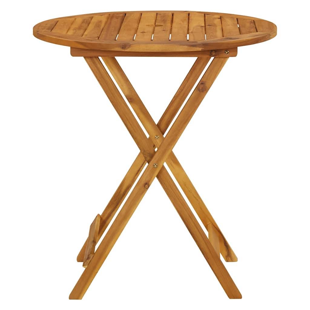 PANGIVO - Table pliable de jardin Bois d'acacia solide 70 x 75 cm - PANGIVO - Image 5