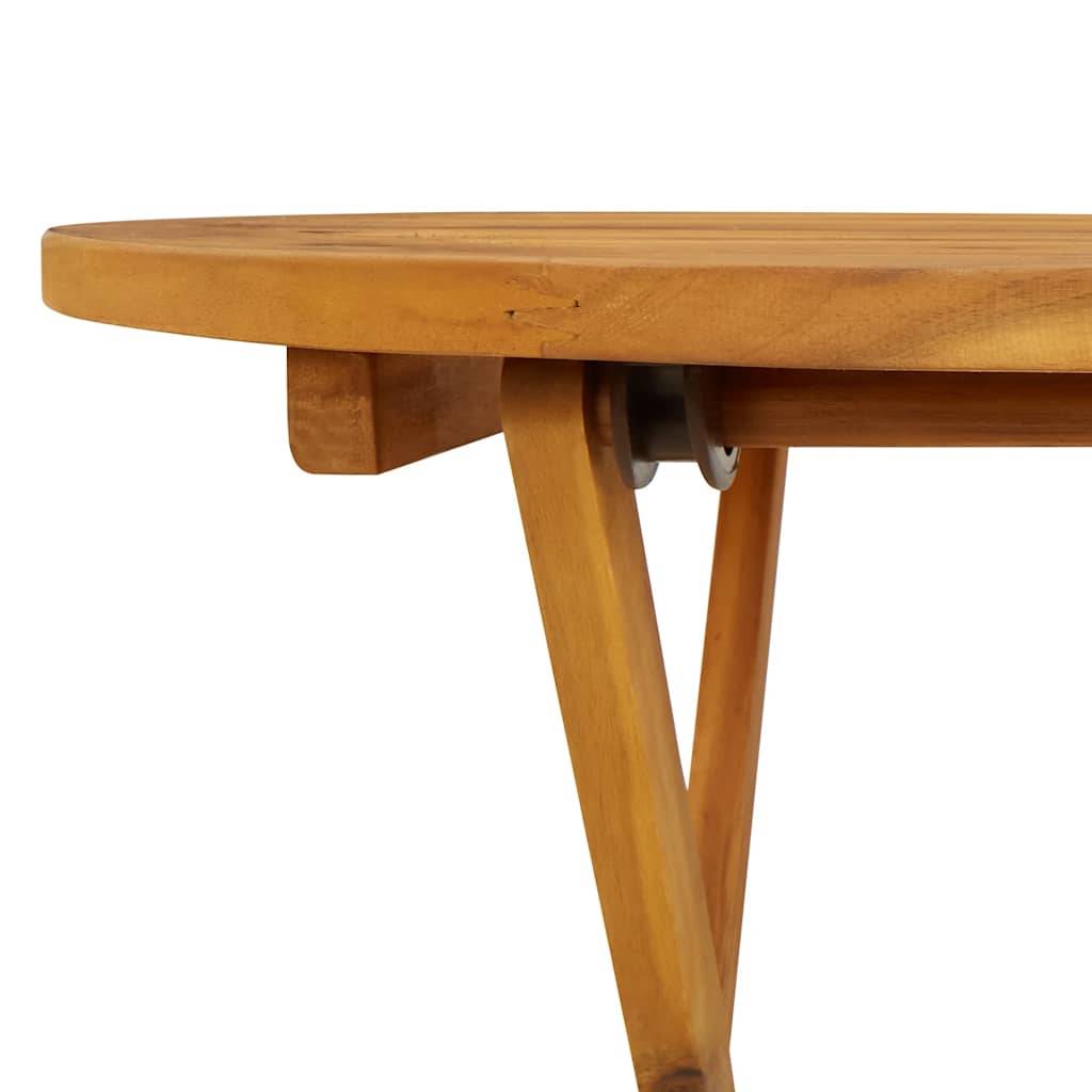 PANGIVO - Table pliable de jardin Bois d'acacia solide 70 x 75 cm - PANGIVO - Image 9