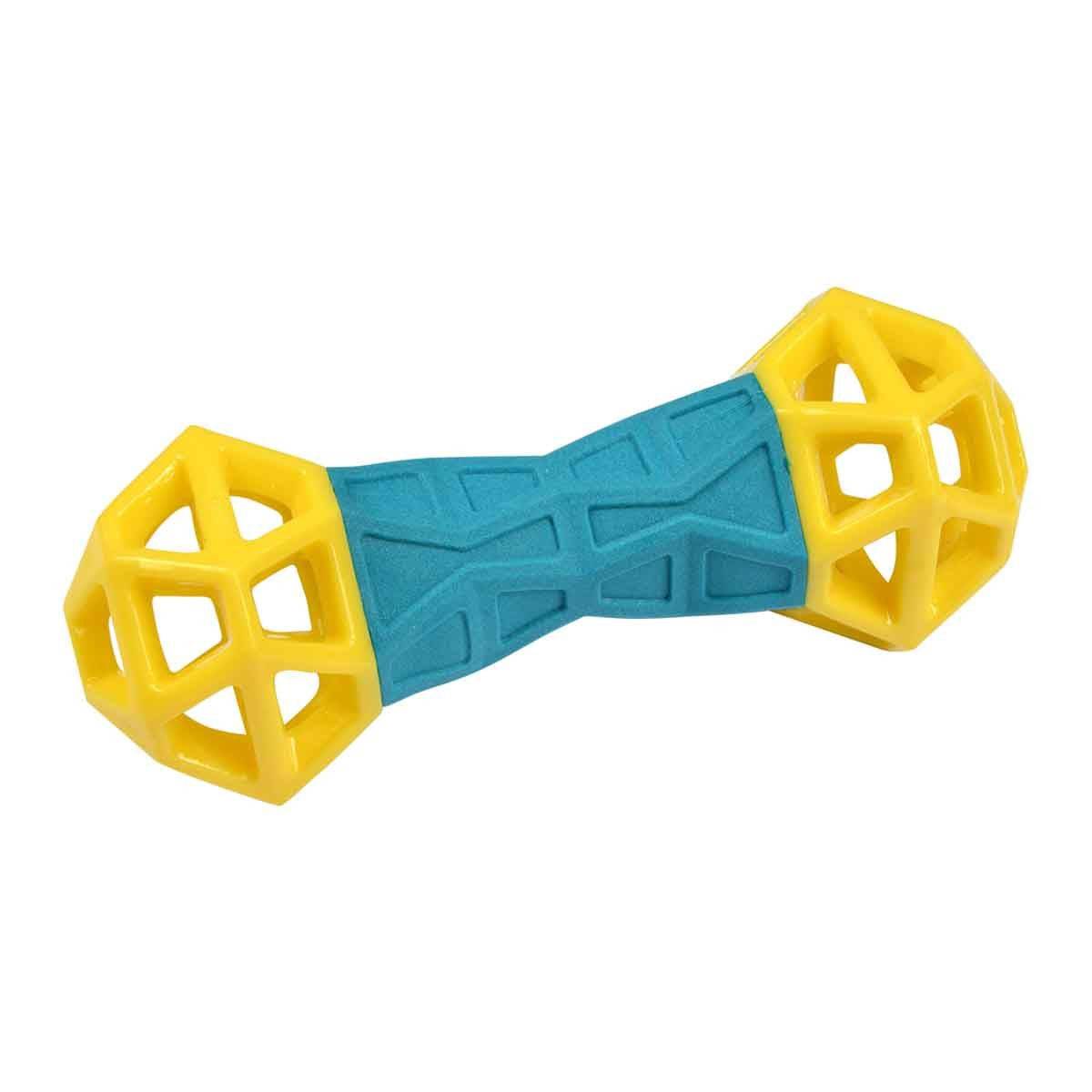 Love Story - Jouet pour Chien Os "Géométrique" 18cm Bleu - Image 1