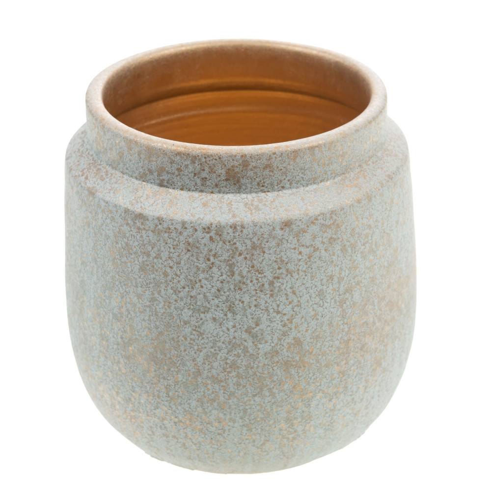 Vase Galassia blanc et or 20 cm - Image 2