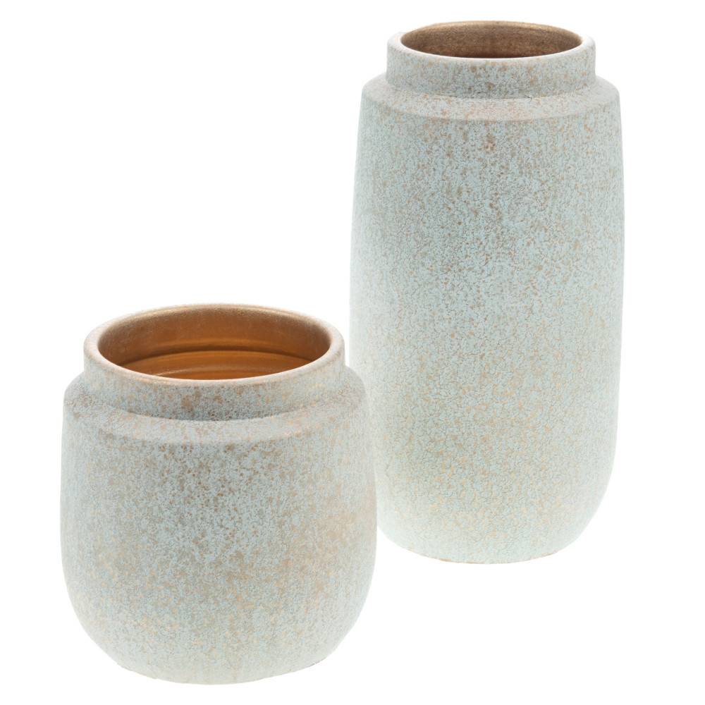 Vase Galassia blanc et or 20 cm - Image 3