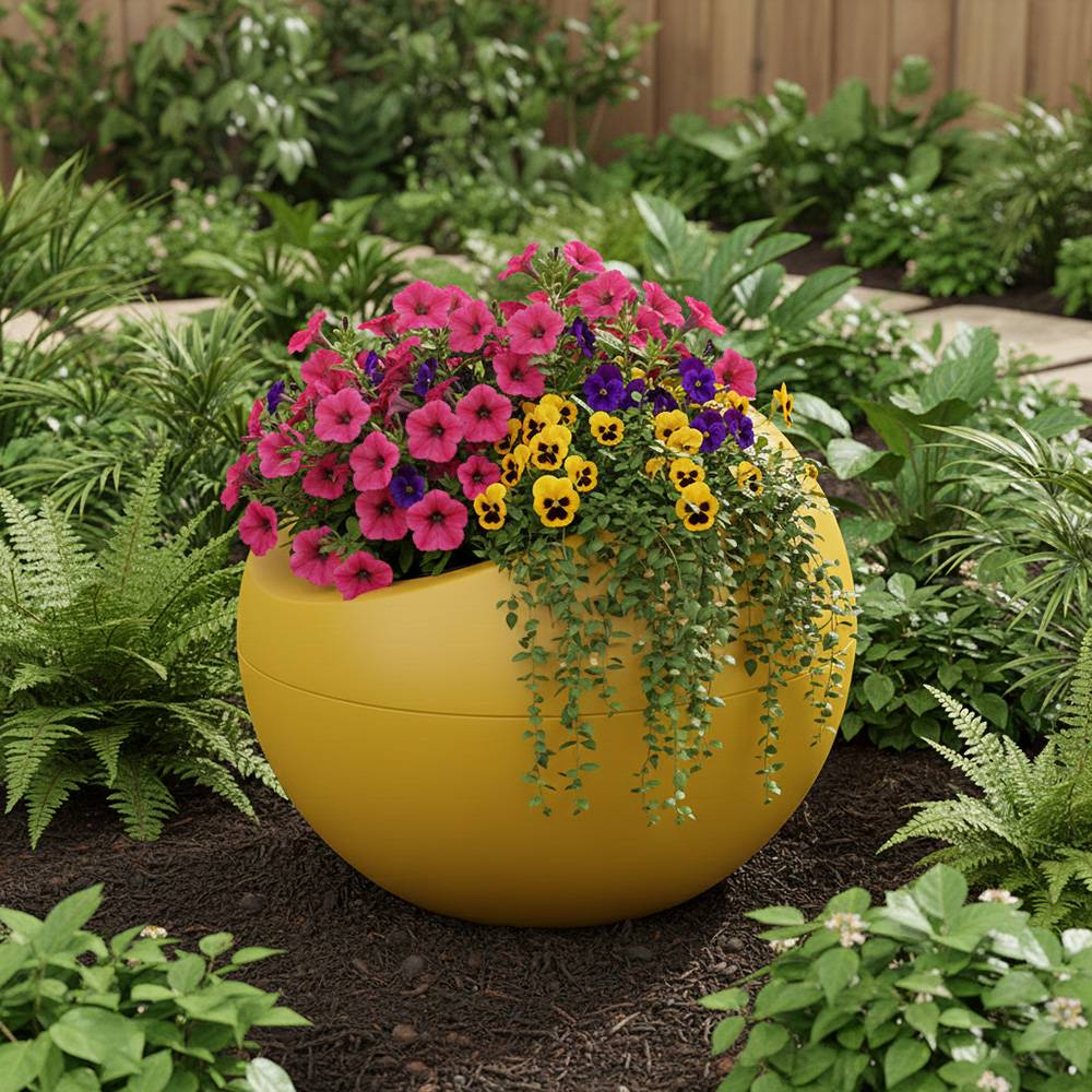Pot de fleurs dolce vita 300l - plast'up rotomoulage - Image 4