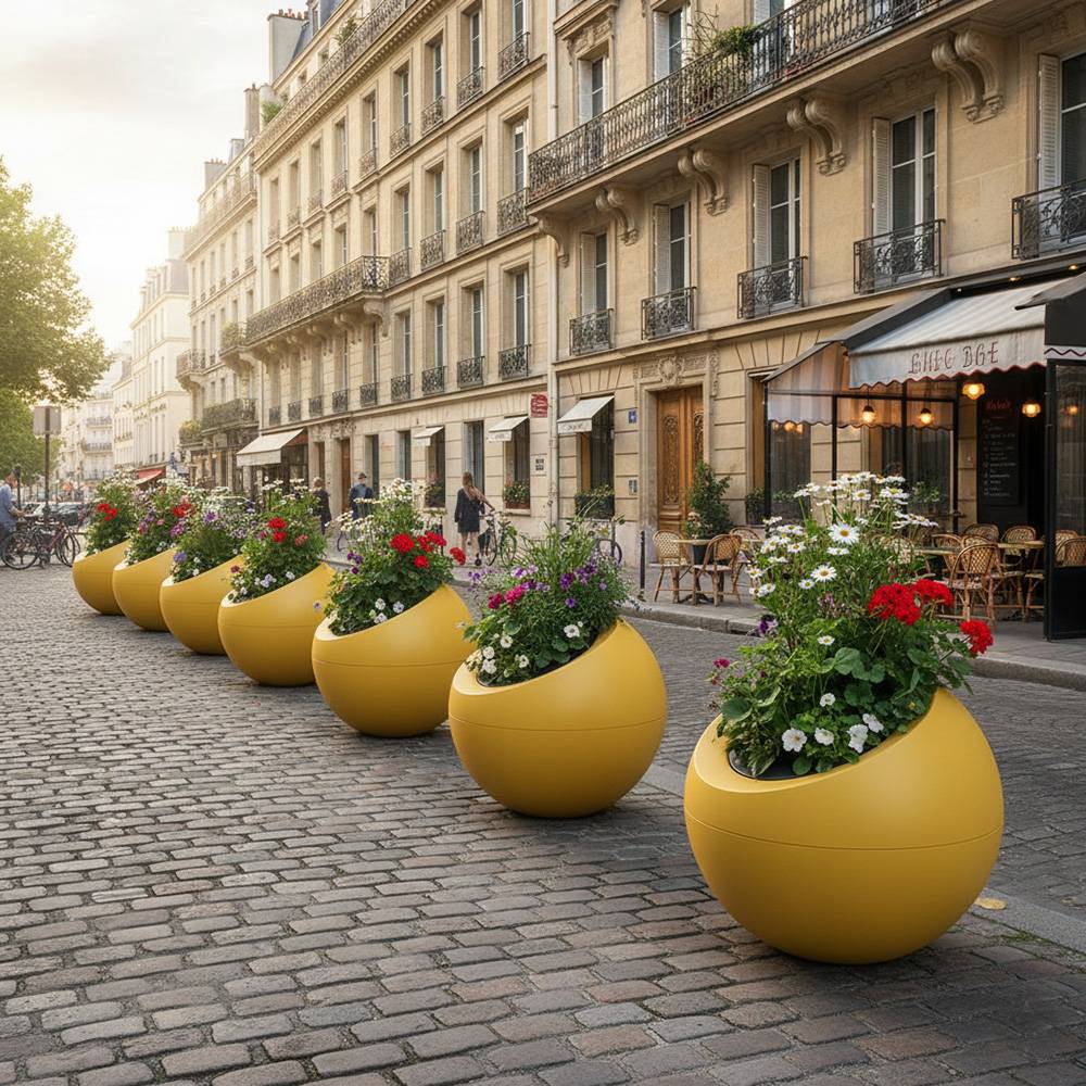Pot de fleurs dolce vita 300l - plast'up rotomoulage - Image 2