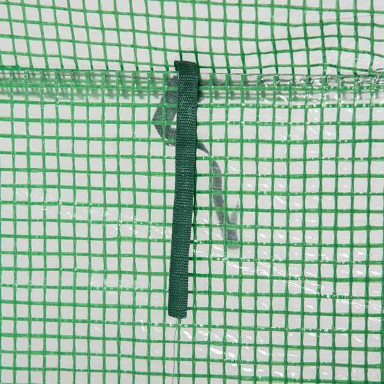 Outsunny - Serre de jardin serre à tomates porte zippée déroulante - 1x0,5x1,5m - acier PVC vert - Outsunny - Image 7