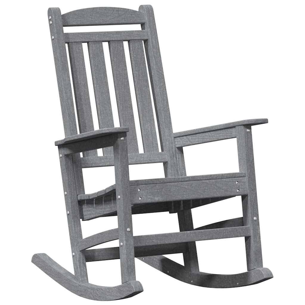 PANGIVO - Chaise Berçante de Jardin Gris clair 92 x 70 x 108 cm HDPE - PANGIVO - Image 2