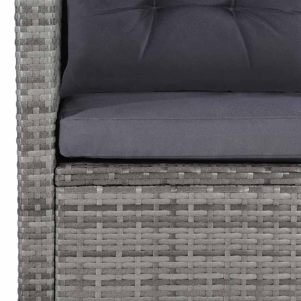 Vidaxl - Salon de jardin 6 pcs avec coussins résine tressée gris vidaXL 43960 - Image 4