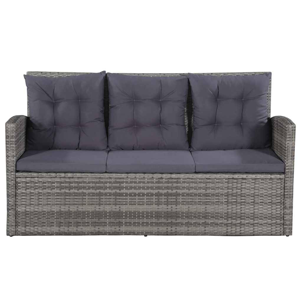 Vidaxl - Salon de jardin 6 pcs avec coussins résine tressée gris vidaXL 43960 - Image 8