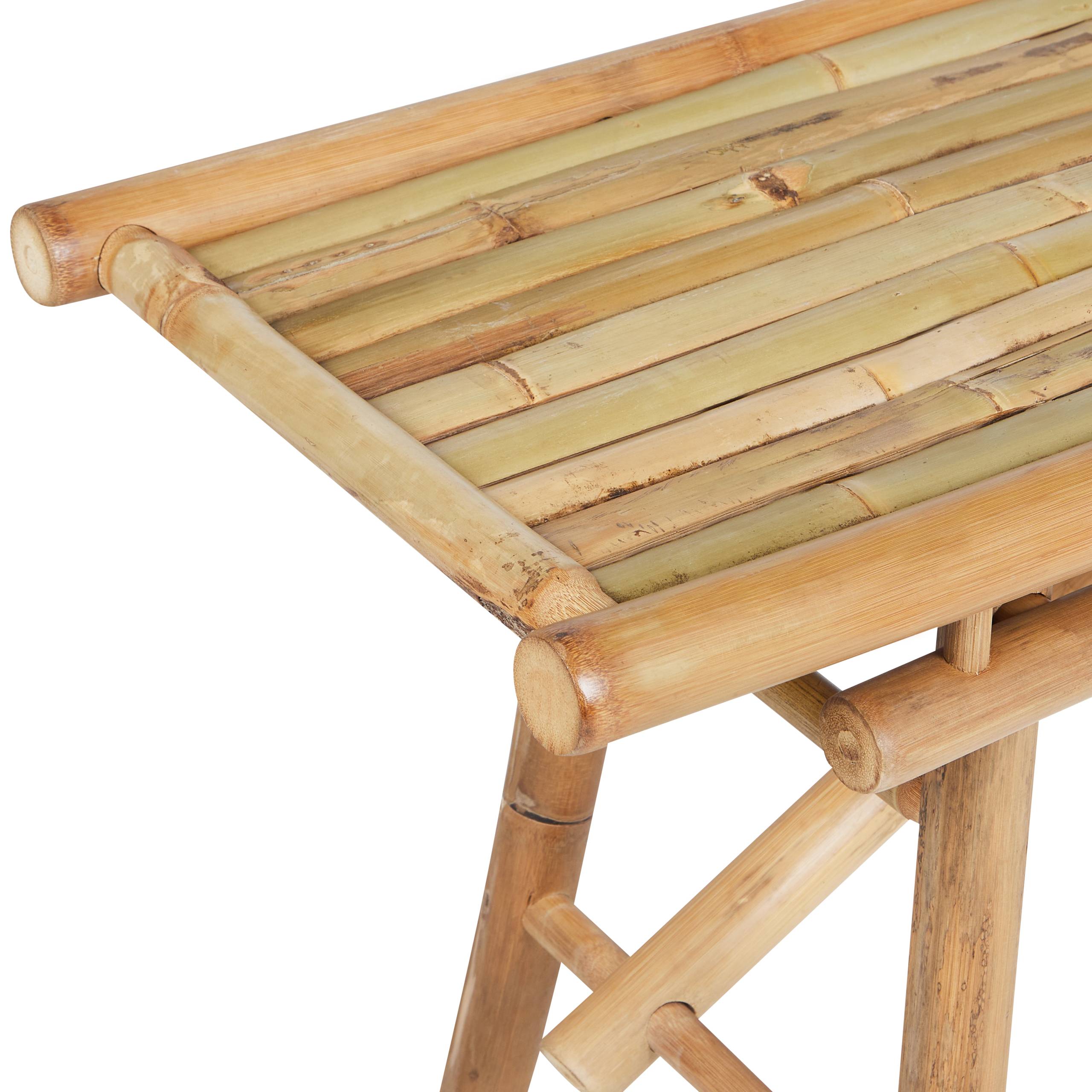 Beliani - Banc, 4 Personnes Bambou Marron clair TINDARI - Beliani - Imagen 6