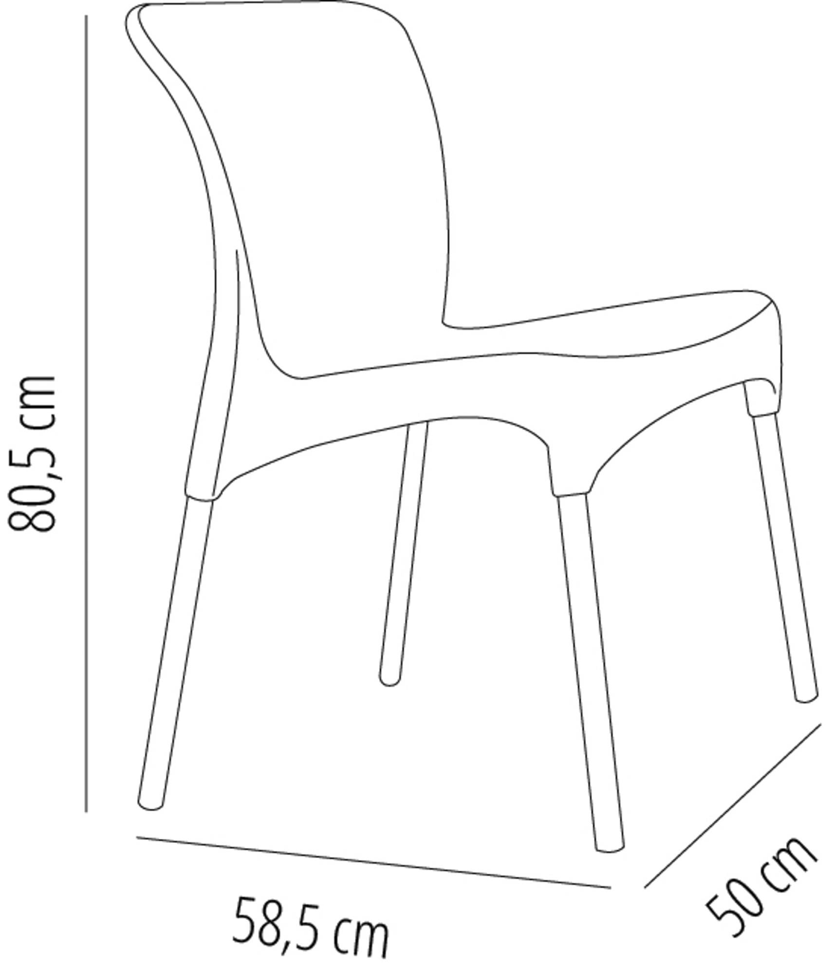 Garbar - Chaises Moon garbar plastique blanc (Lot de 2) - Image 2