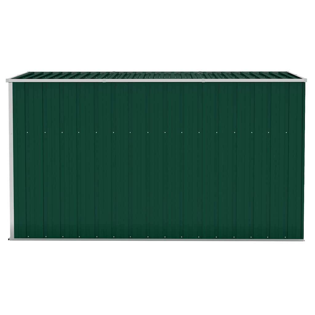 PANGIVO - Abri de jardin mural avec double porte - Acier galvanisé - Vert - 118x288x178 cm - Surface au sol 3,4m² - PANGIVO - Image 5