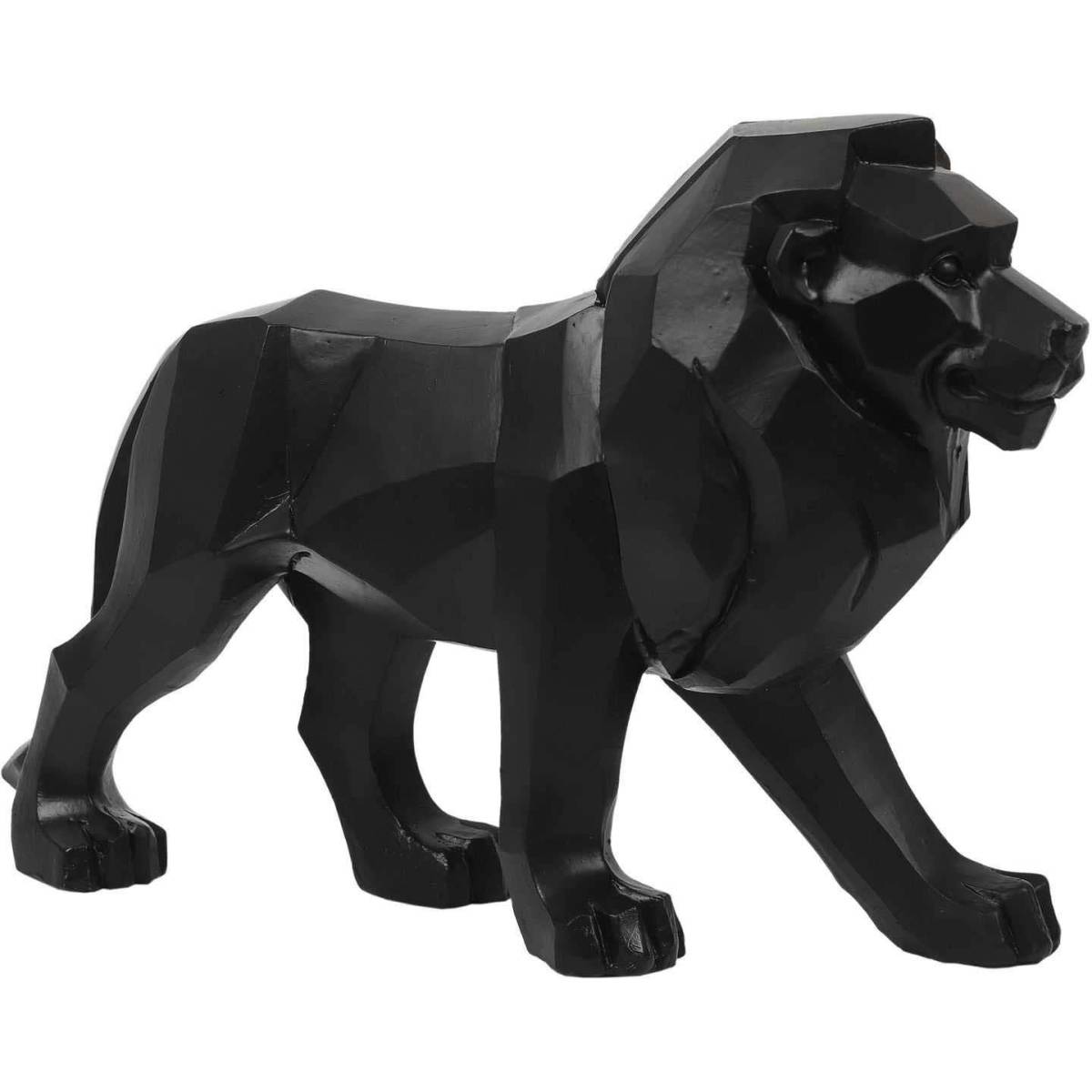The Home Deco Factory - Lion origami en polyrésine 36 cm - Imagen 1
