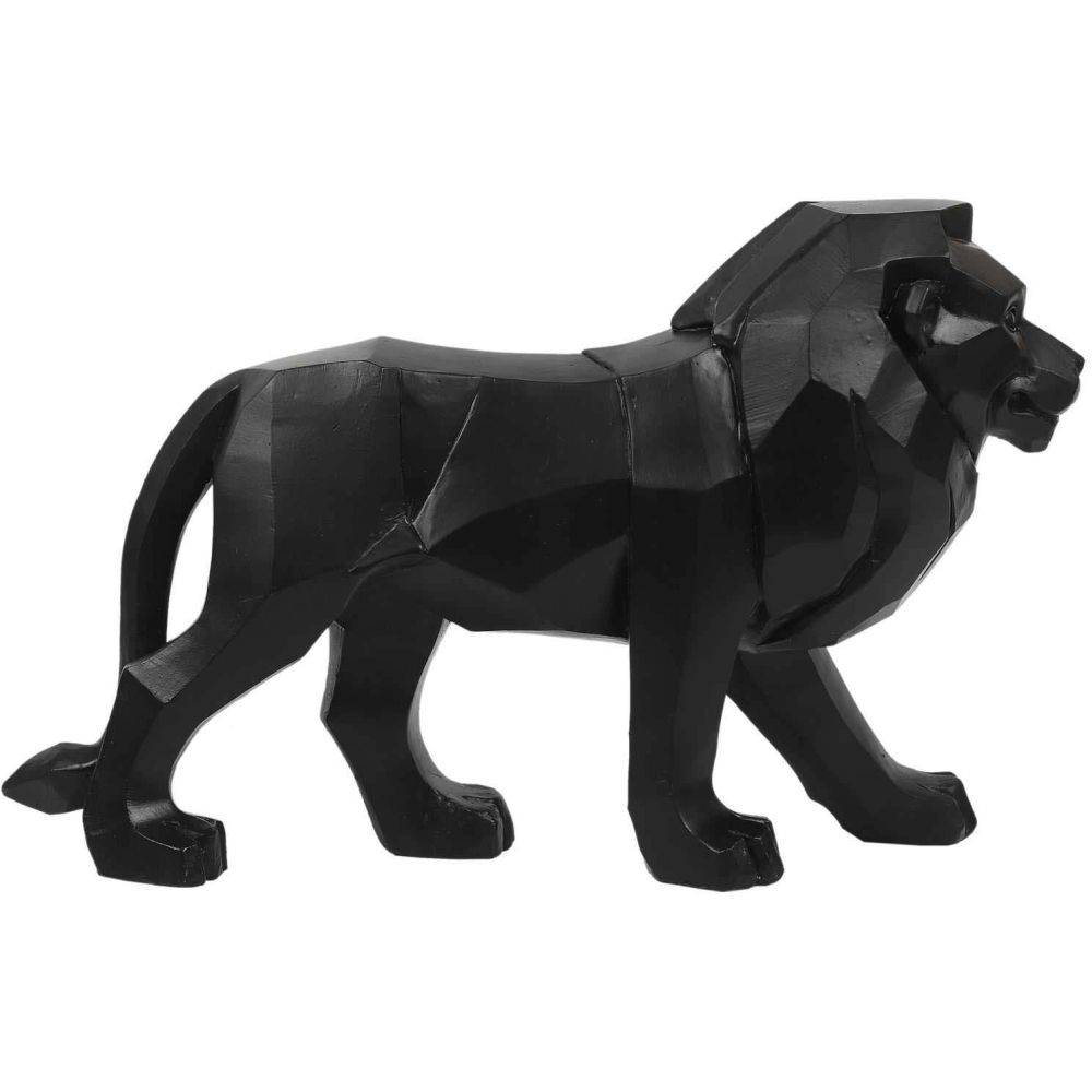 The Home Deco Factory - Lion origami en polyrésine 36 cm - Imagen 3