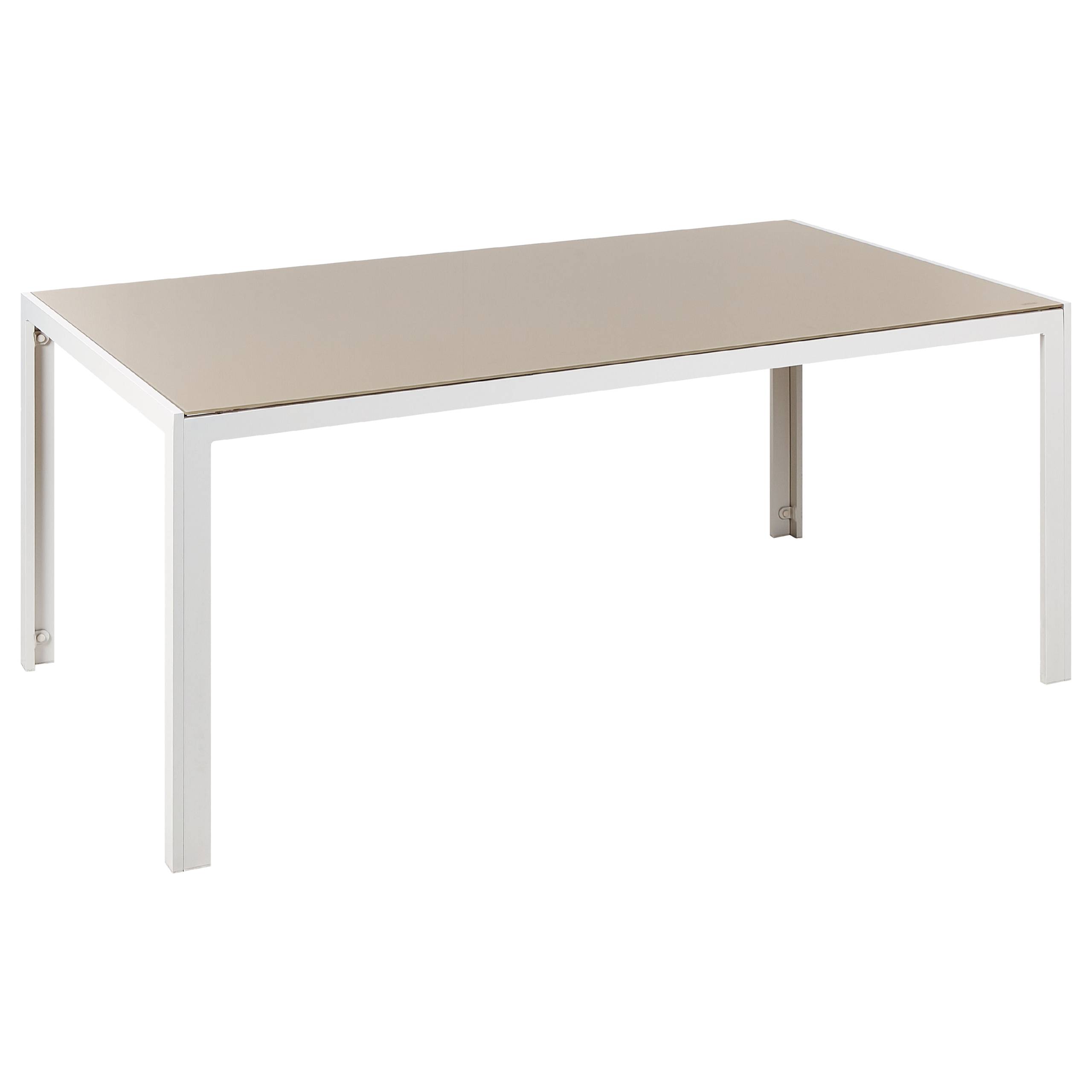 Beliani - Set de salle à manger, 6 Personnes Aluminium Beige CATANIA - Beliani - Imagen 4