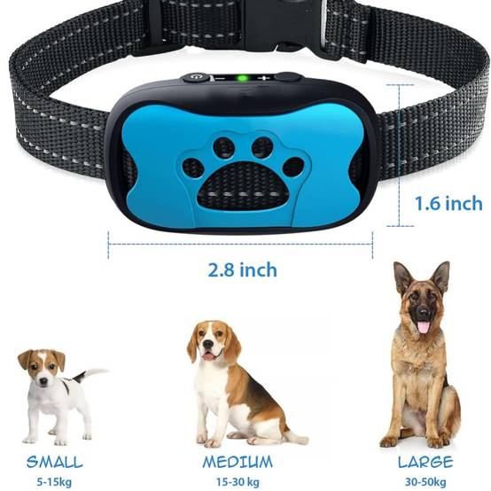 IntiMeg - Collier anti-aboiement pour chien, 7 niveaux de sensibilité, rechargeable, étanche, IntiMeg - Imagen 6