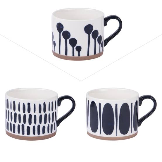 Déjeuner Mikonos bleu 41 cl (lot de 3) - Image 1