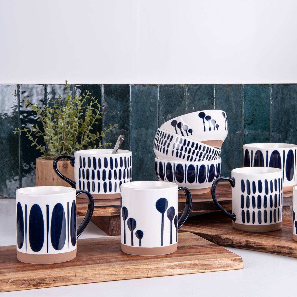 Déjeuner Mikonos bleu 41 cl (lot de 3) - Image 2